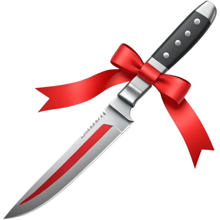 Knife with ribbon emoji