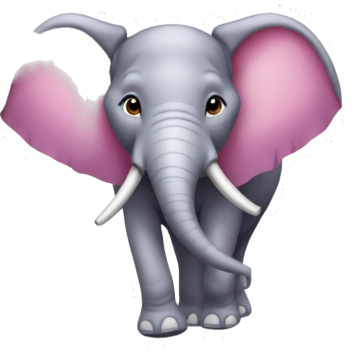 Elefante cor de Rosa  emoji