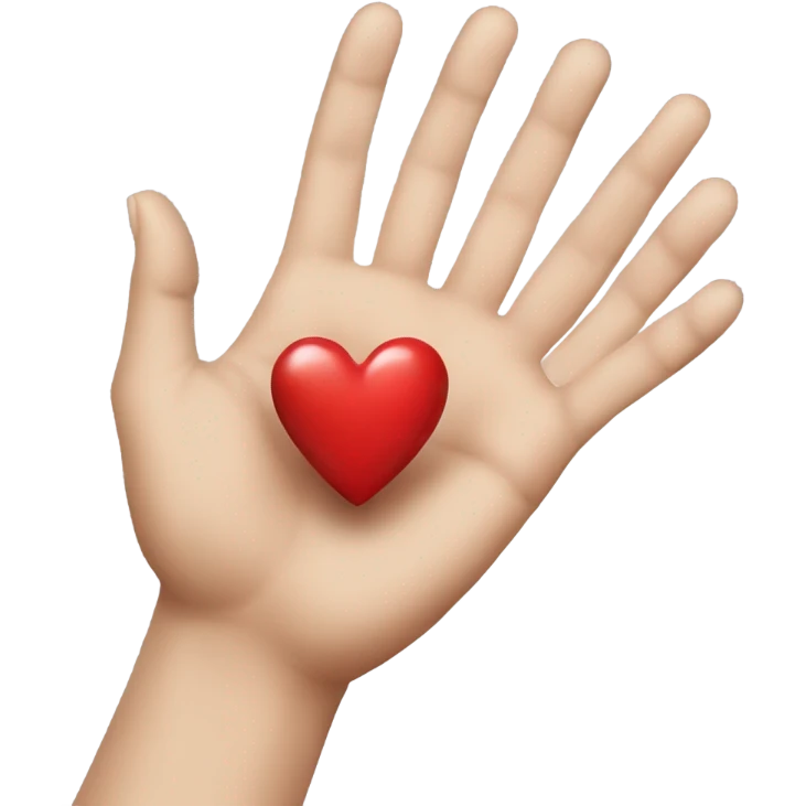 hand giving heart to woman emoji