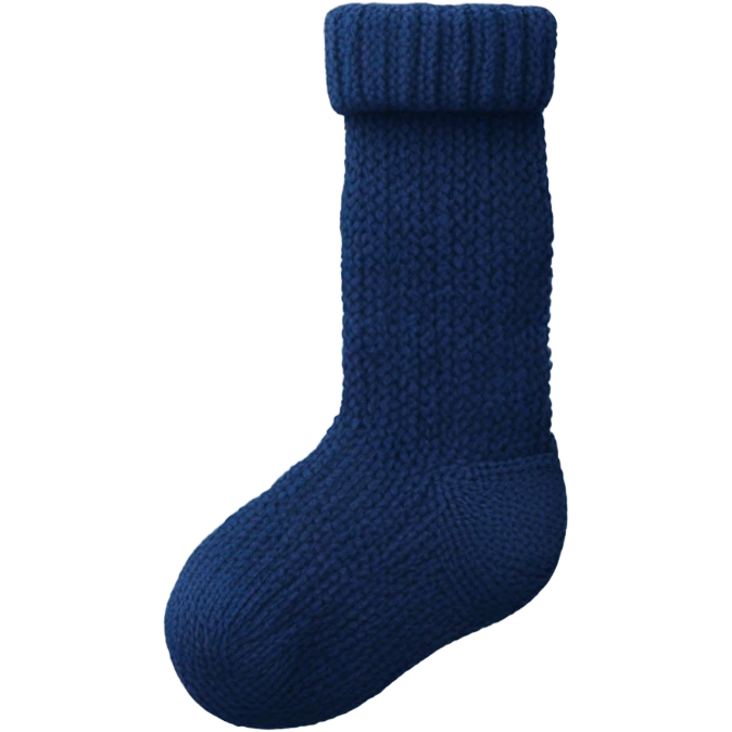 navi blue 
knitted socks emoji