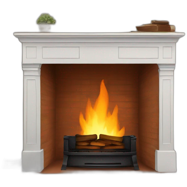 fireplace only the mantle emoji
