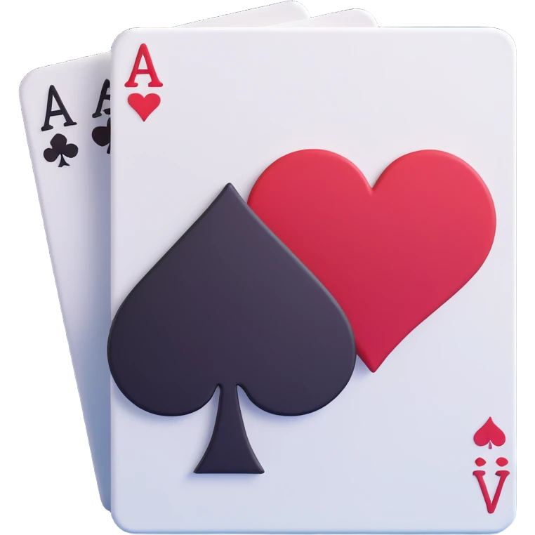 two pairs of aces playing cards emoji