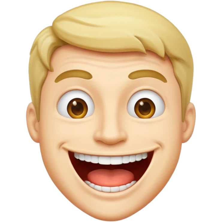 Büyük ağızlı adam emoji