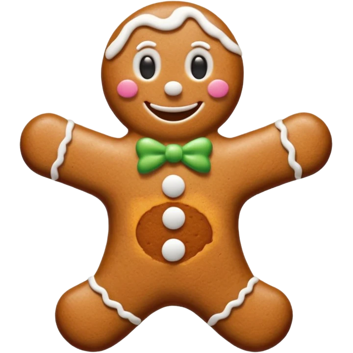 gingerbread man emoji