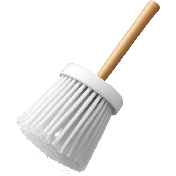 toilet brush white emoji