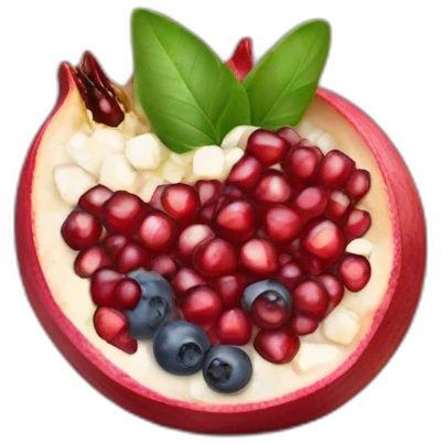 Pomegranate and Blueberry salad emoji