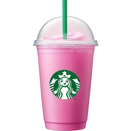 Pink starbucks refresher emoji