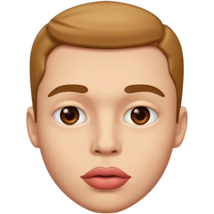 Male with big lips more big  emoji