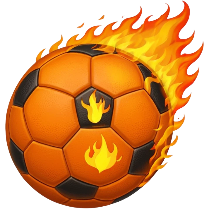 Football on fire emoji
