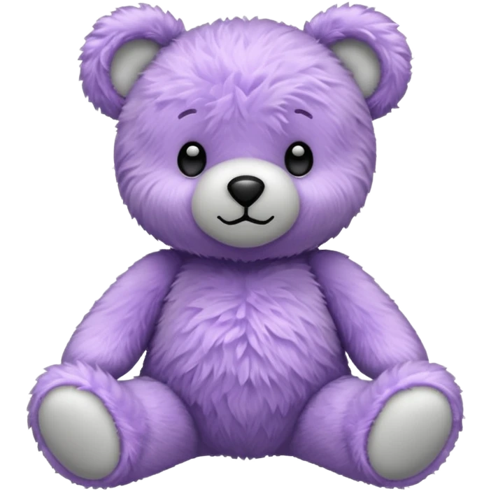Lavender Teddy bear emoji