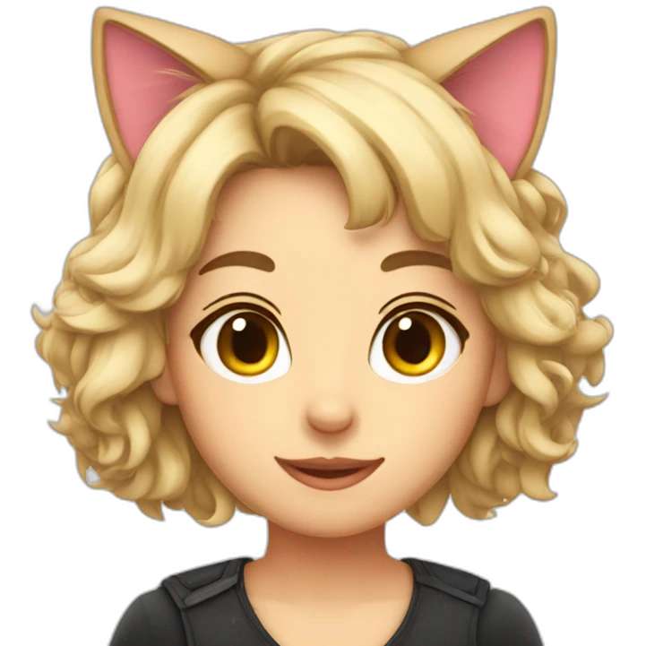sexy cat ears emoji