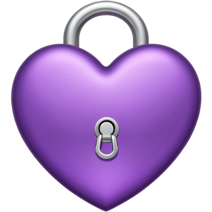 purple heart with a lock emoji