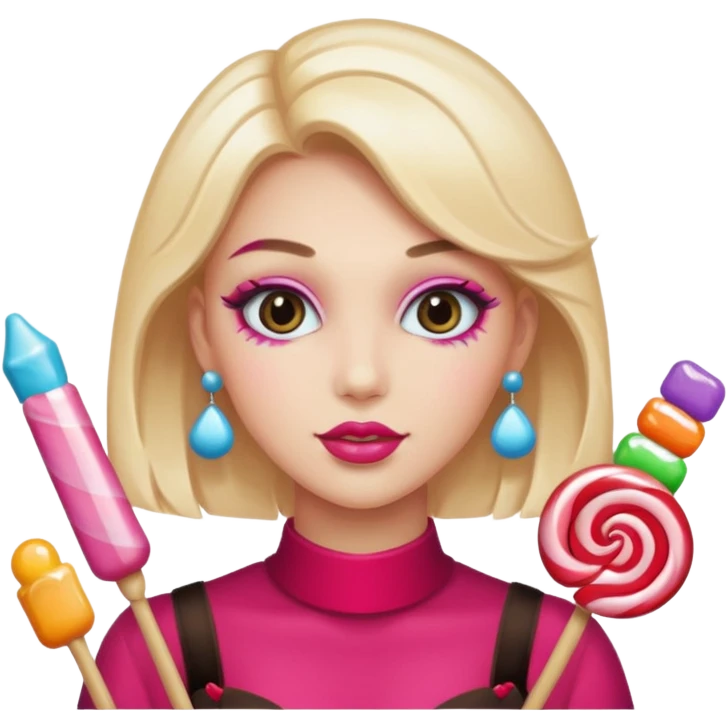 candy themed woman emoji