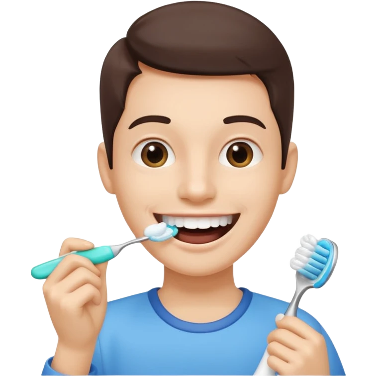 Brushing your teeth emoji