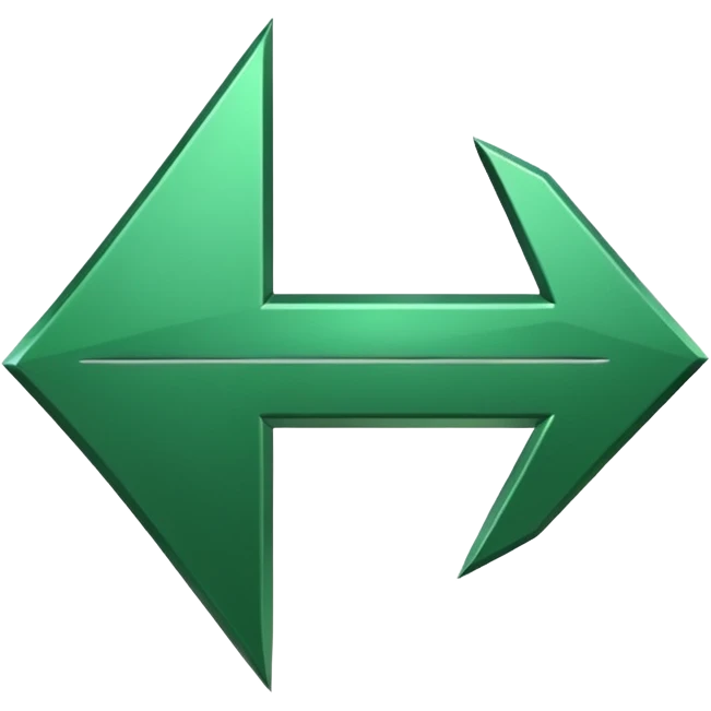 a green pointing arrow emoji