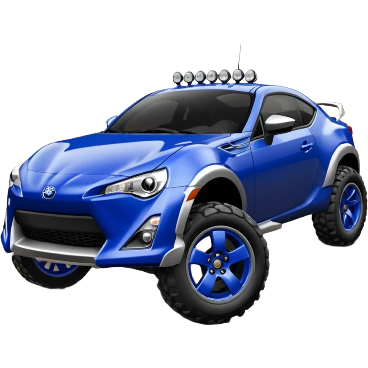 Ultramarine 2013 Off road with silver metallic rims monster scion fr-s  emoji