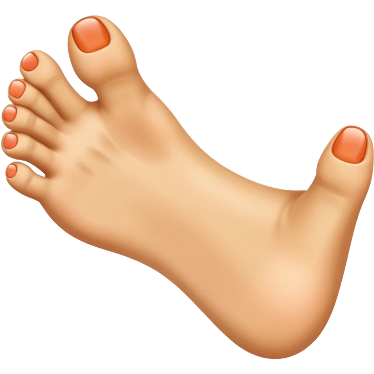 Attach a thumbs up emoji to where the toes are on a foot emoji   emoji