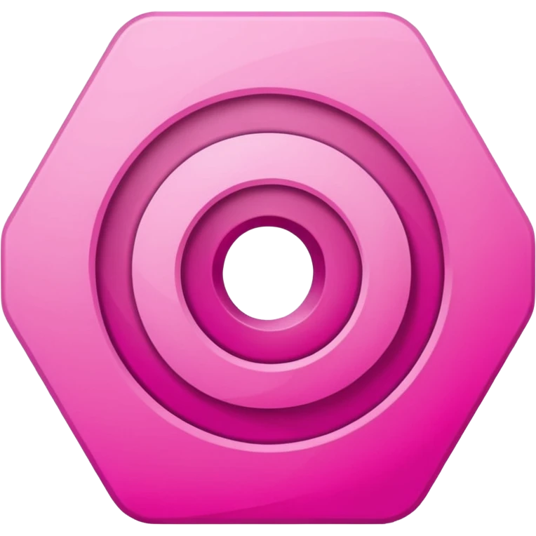 pink spiral hexagon  emoji