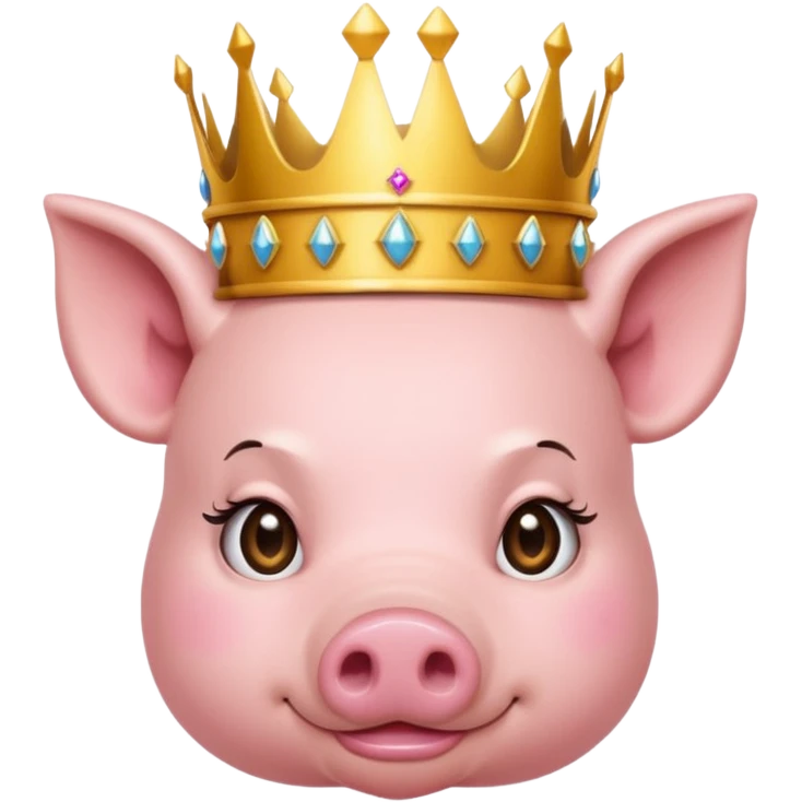 pig princess emoji