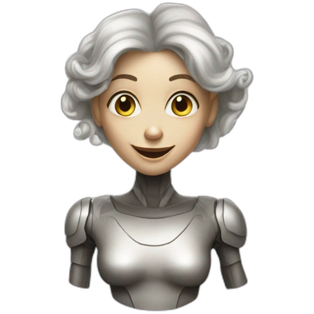 Alien fille bolonde rire emoji