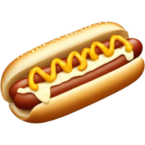 hotdog with mayonnaise  emoji