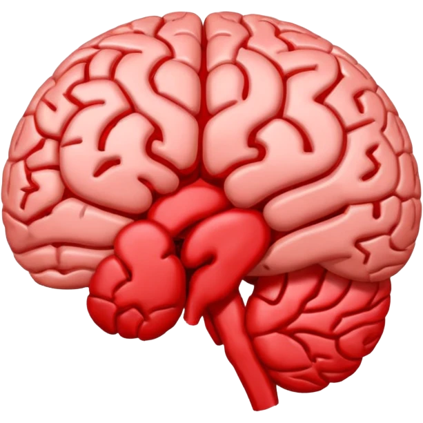 brain with red vessel ischemic emoji