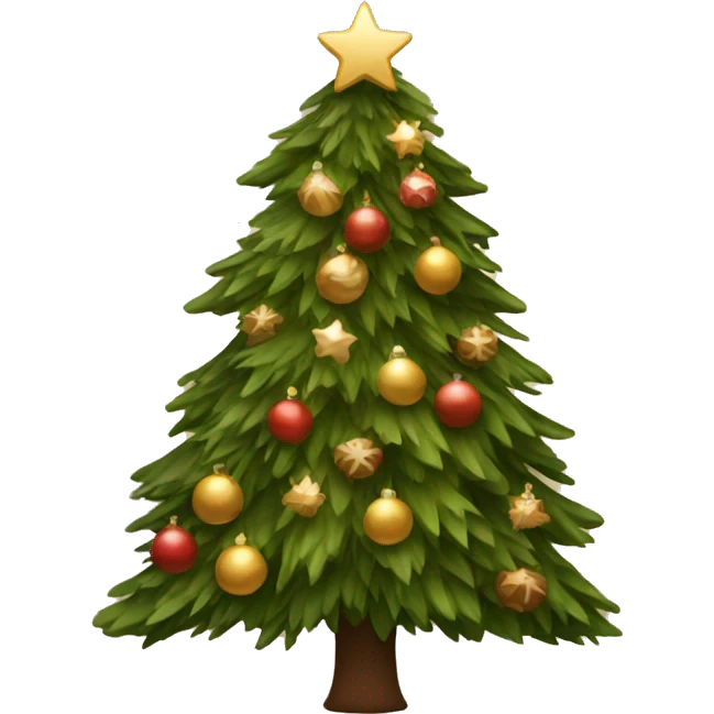 brown christmas tree emoji