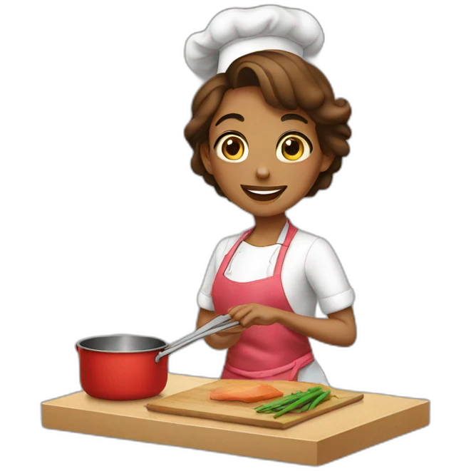 Cooking girl emoji