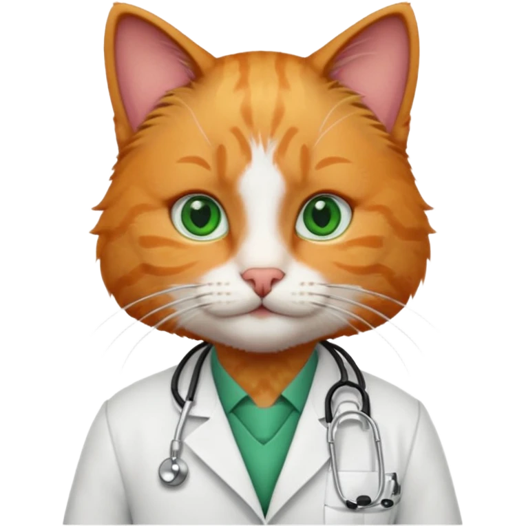 cat doctor emoji