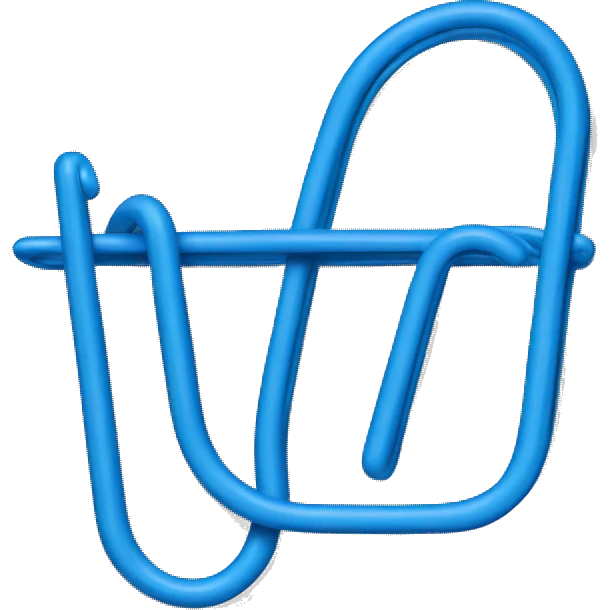 blue paper clip emoji