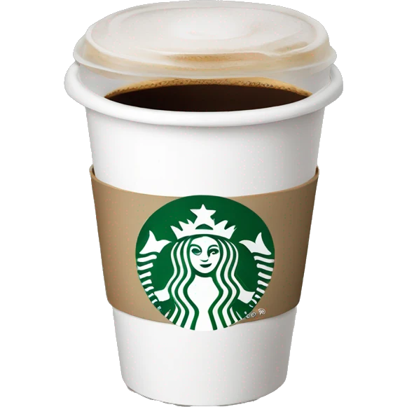 Starbucks coffee cup emoji