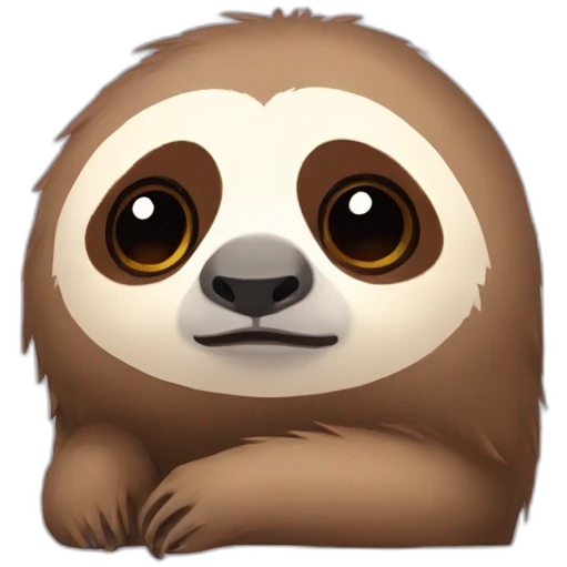 super sad crying cute sloth emoji