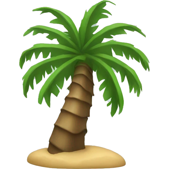 palm tree down emoji