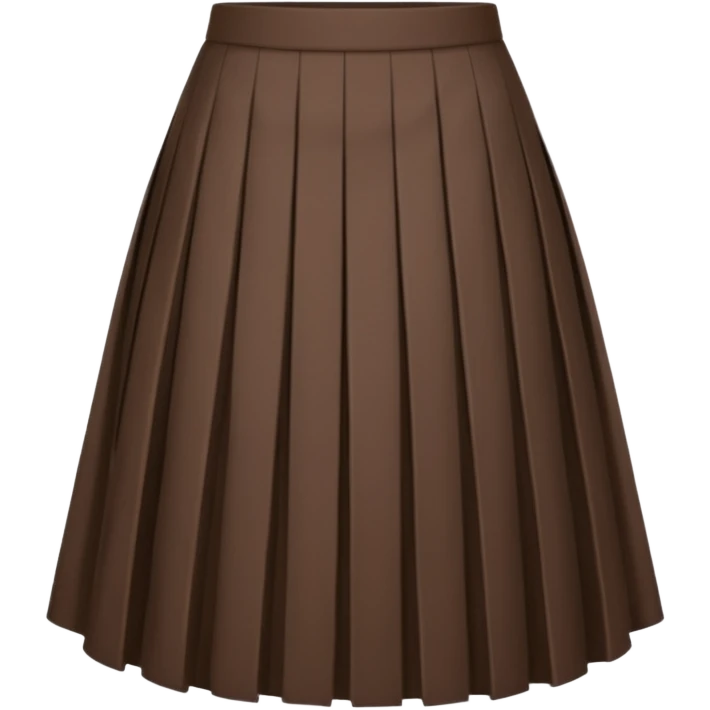 Dark brown plaid skirt  emoji