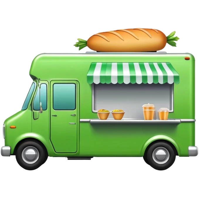 Green foodtruck  emoji
