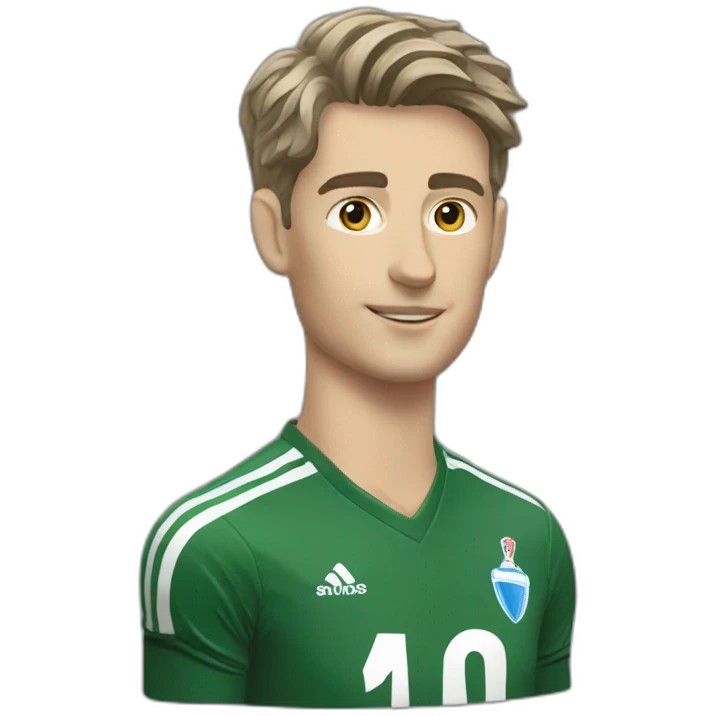 Antoine Dupont soulevant la coupe emoji
