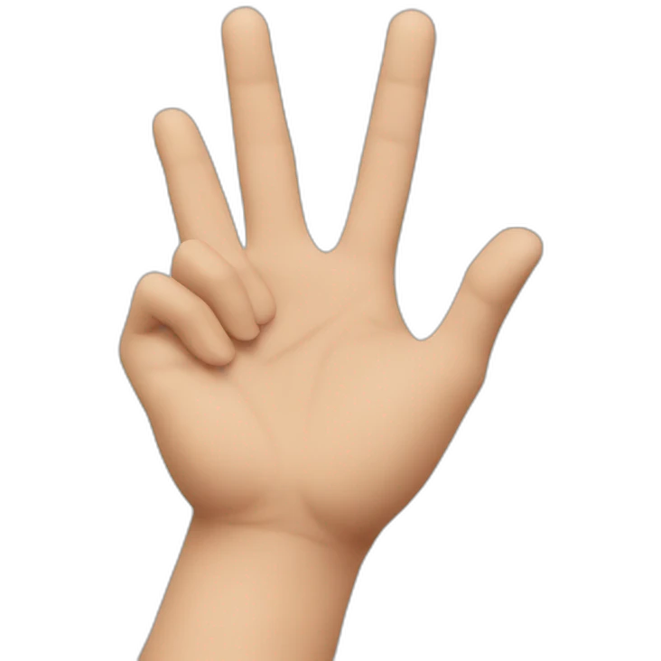 Signe de pnl avec les mains emoji