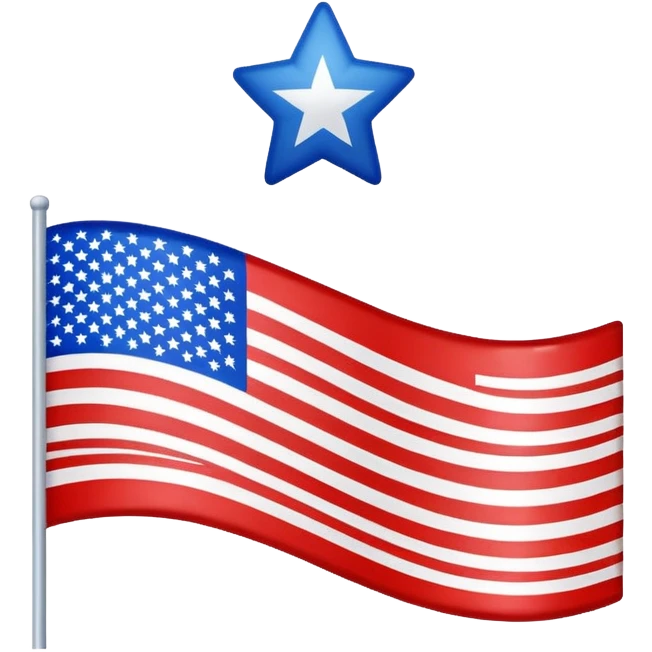 Upside down American flag emoji