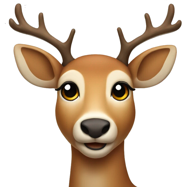 Christmas deer emoji