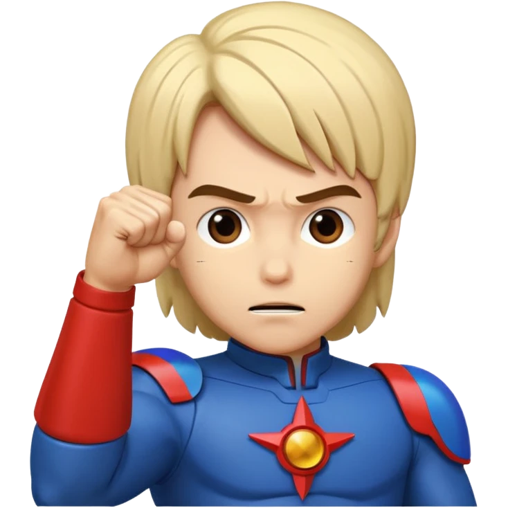 Mark from Battle of the Planets doing fist pump. emoji