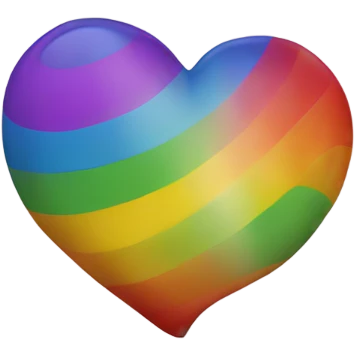 Rainbow heart emoji