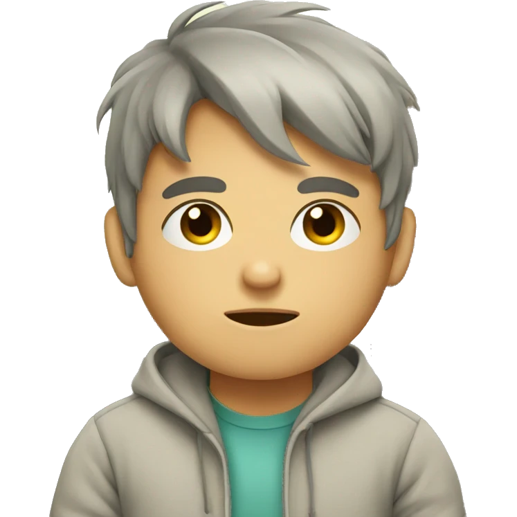 Lazy kid emoji