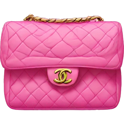 pink bag chanel emoji