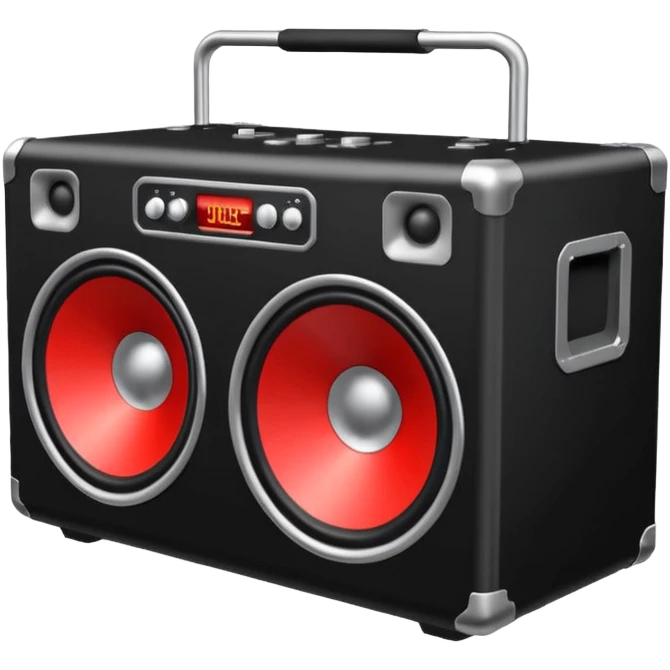 DJ loud speaker box stage 2d angle  emoji