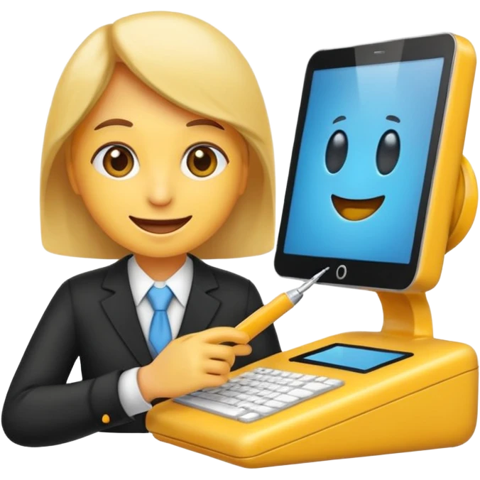 hazme un emoji que le este ayudando a una empresa a dejar de perder tiempo en tareas repetitivas y empezar a centrarse en lo que realmente importa: crecer. emoji