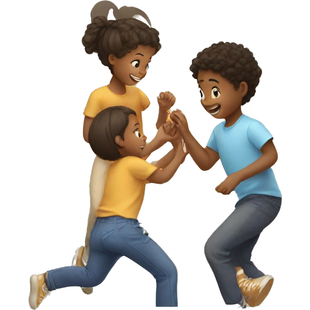 kids playing together emoji