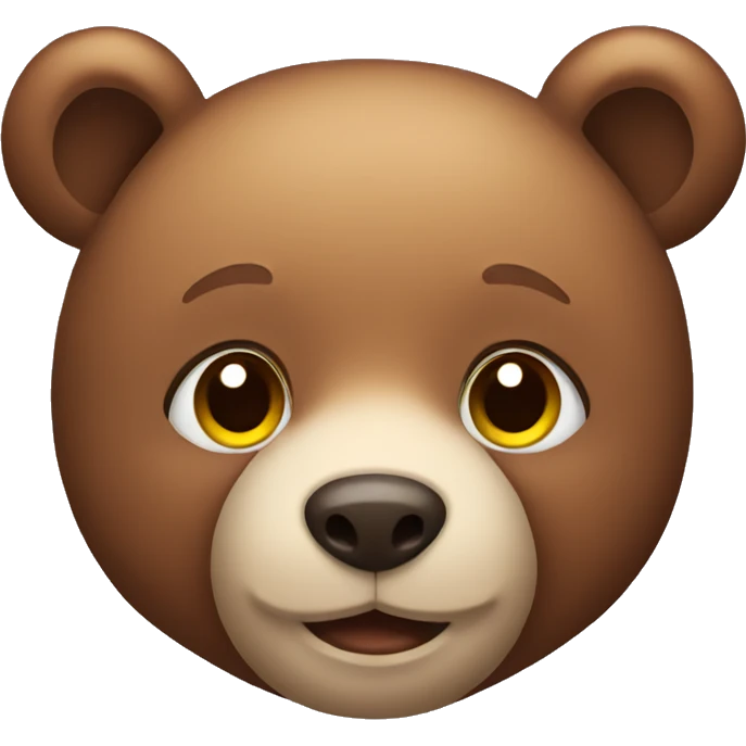 Cute bear emoji