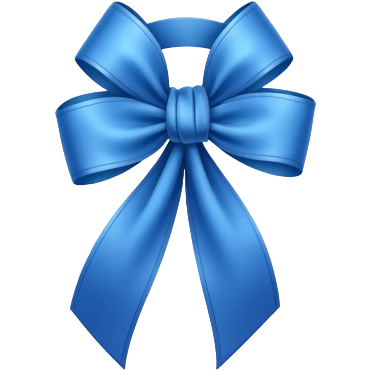 Blue ribbon emoji