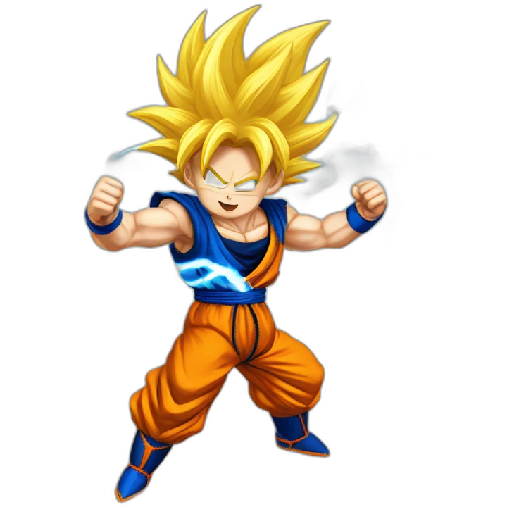 Riniel as a Super Saiyan Goku emoji