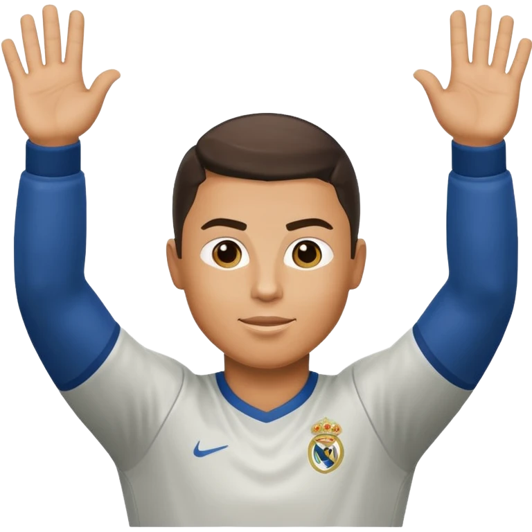 Ronaldo raises his hands  emoji
